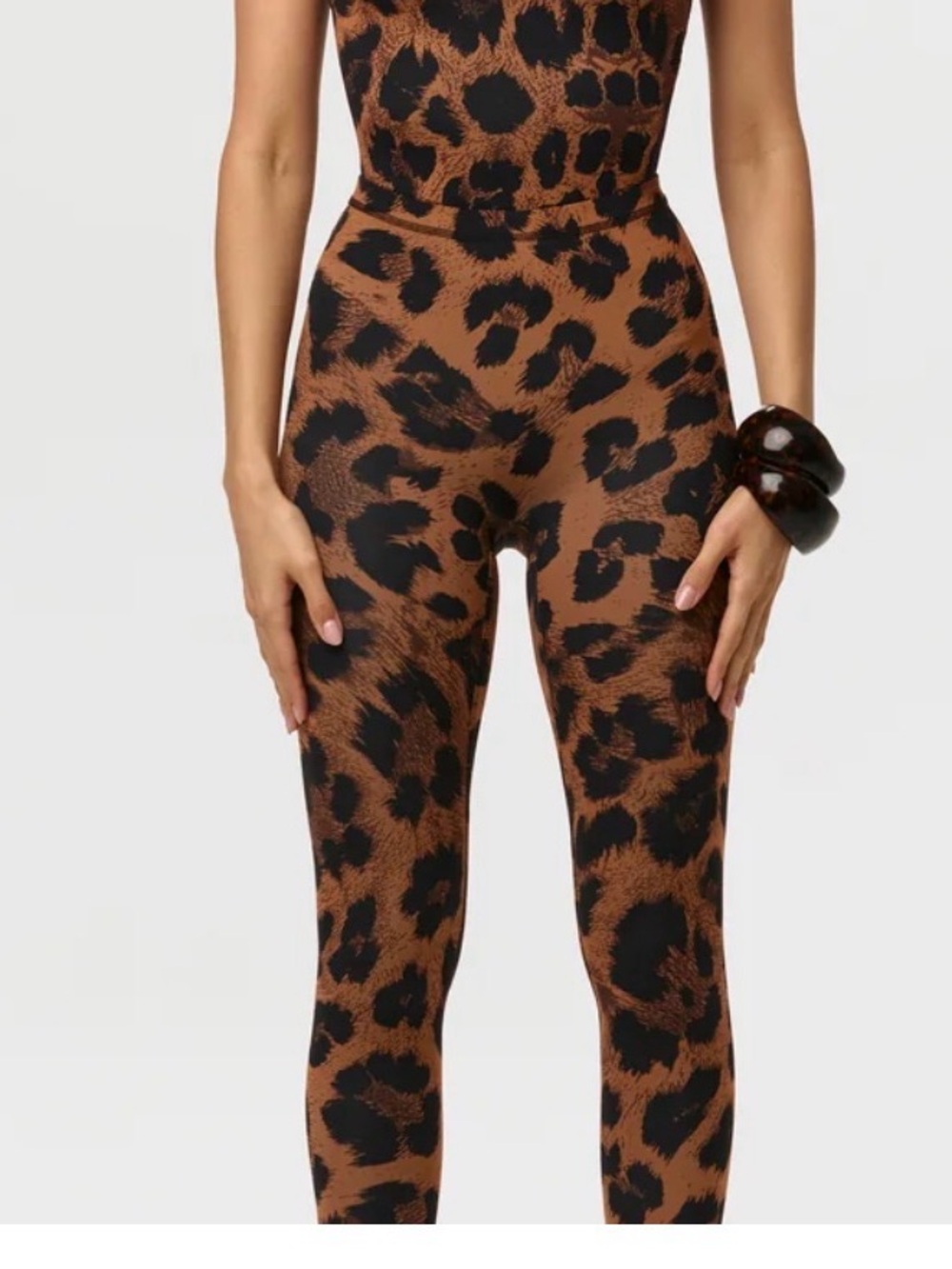 Leopard print naked wardrobe leggings